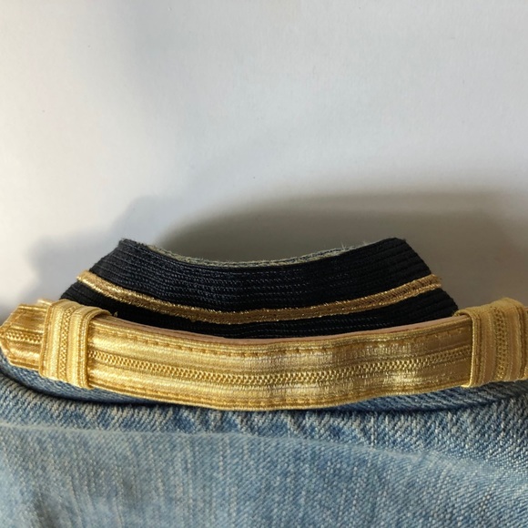 RARE: Ralph Lauren Jean Jacket with Gold Accents Size 2. - Picture 6 of 14